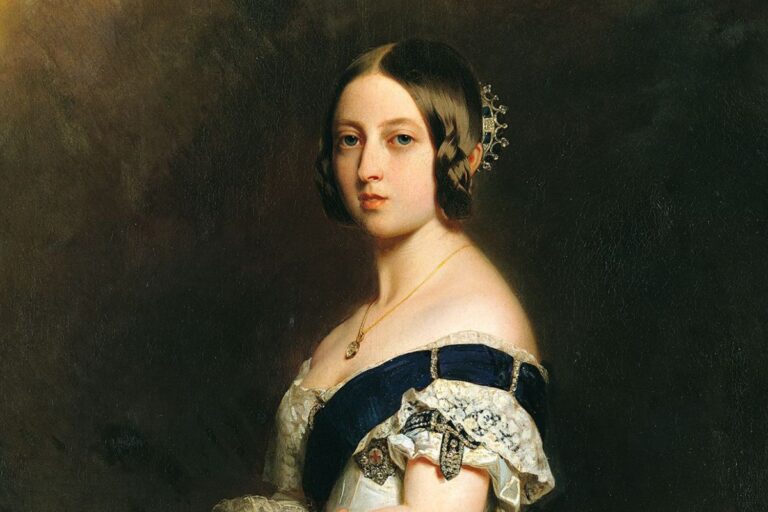 A portrait of Queen Victoria