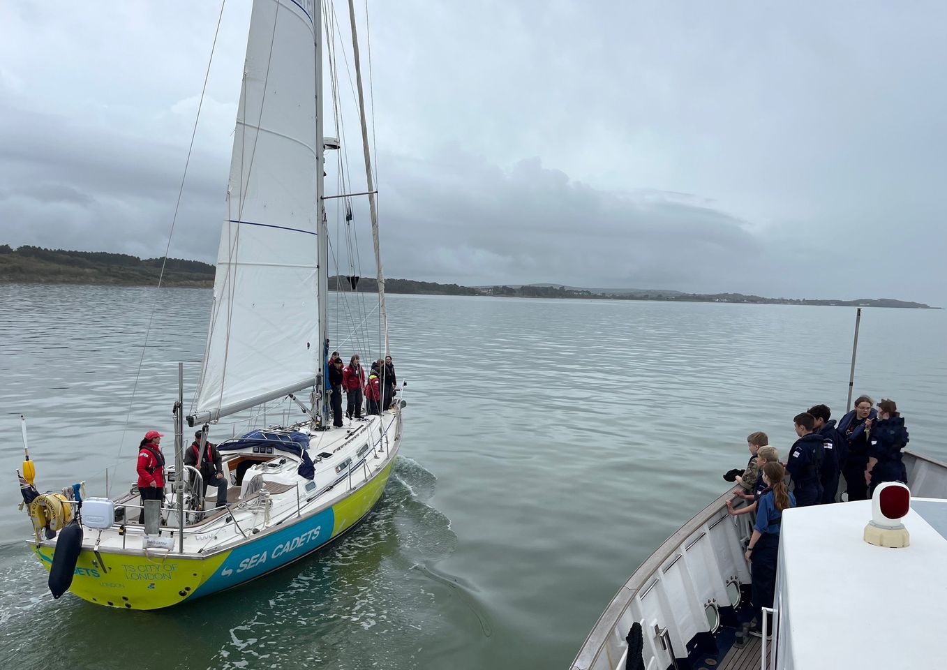 Today we met up with the TS Sir Stelios and TS City of London in the Solent! 
 A…