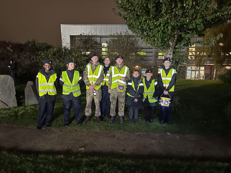 Cadets at the Wolverton Fireworks Night!