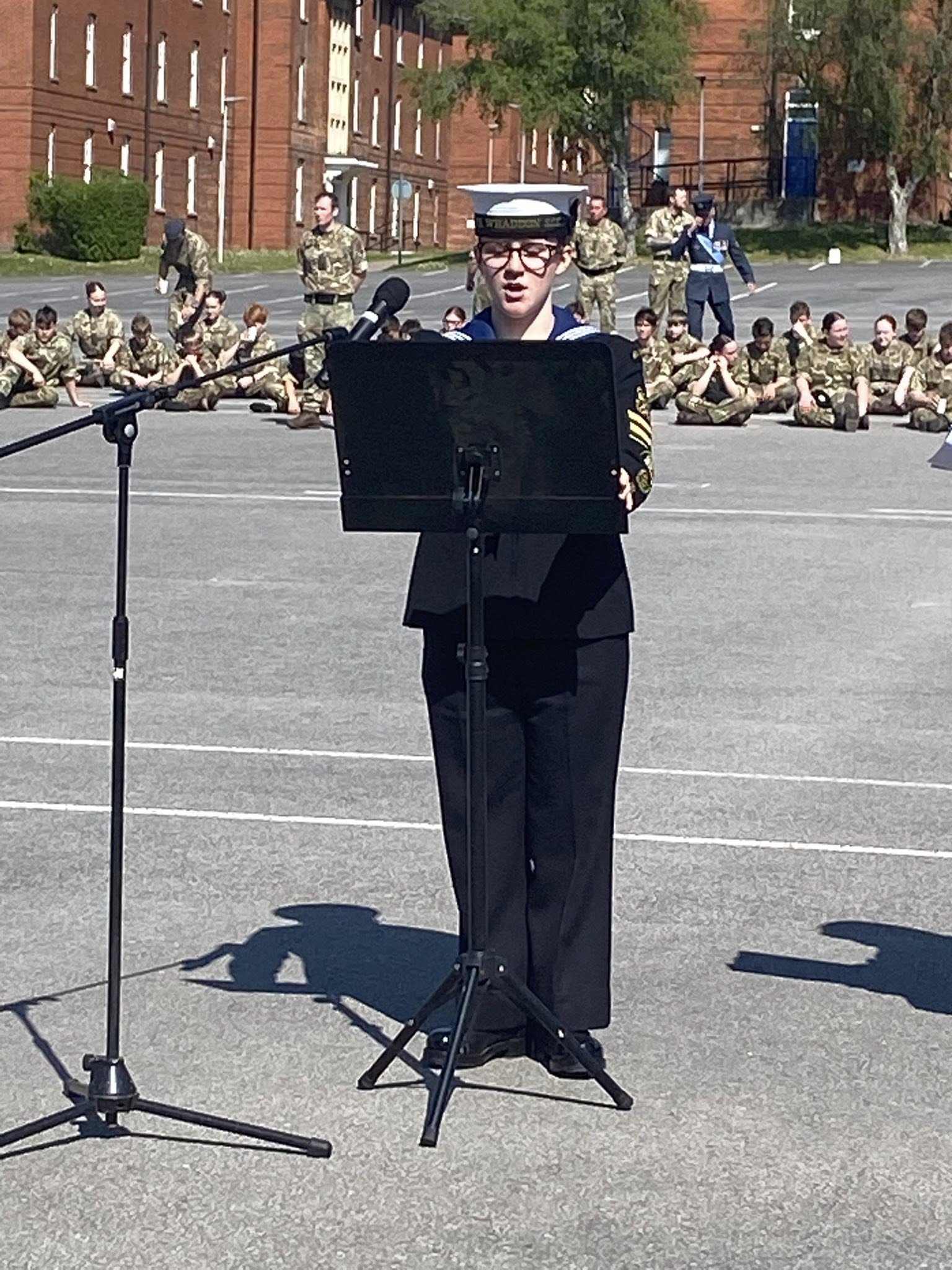 Cadet Petty Officer Melissa Harrison of Sea Cadet Training Ship Waddon, Milton K…